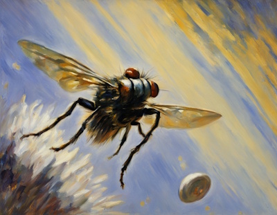mutant AI housefly